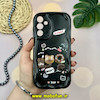 قاب گوشی Galaxy A15 سامسونگ ژله ای سولید SOLID منحنی سه بعدی برجسته عروسکی COFFEE SWEET محافظ لنز دار مشکی کد 18068