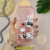 قاب گوشی Galaxy A54 سامسونگ ژله ای سولید SOLID منحنی سه بعدی برجسته عروسکی KITTY محافظ لنز دار صورتی کد 18100