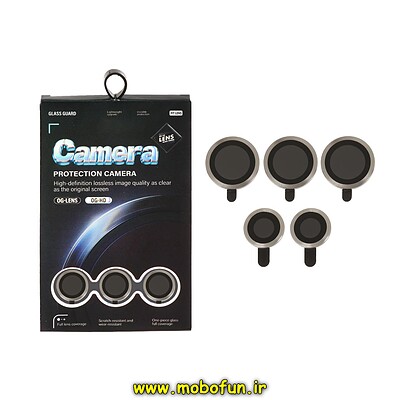 محافظ لنز Galaxy S24 Ultra سامسونگ مناسب برای دوربین گوشی مدل رینگی فلزی Camera LENS OG - HD نقره ای کد 41326