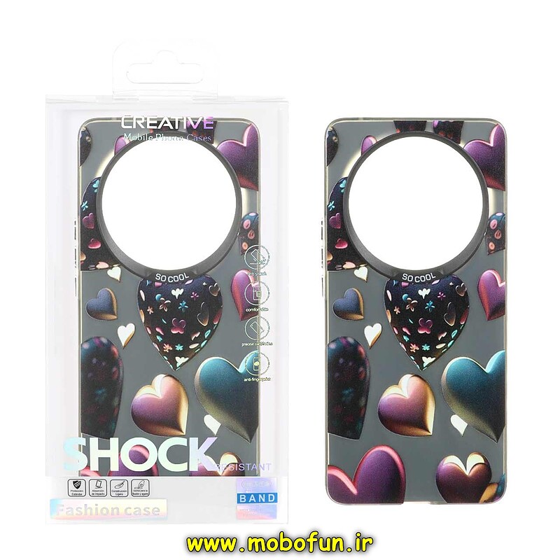 قاب گوشی Honor X9B آنر فانتزی سخت Hard SO COOL اورجینال CREATIVE SHOCK طرح قلبی کیوت کد 41466