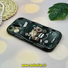 قاب گوشی iPhone 14 Pro Max آیفون ژله ای سولید SOLID منحنی سه بعدی برجسته عروسکی COFFEE SWEET محافظ لنز دار مشکی کد 18129