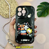 قاب گوشی iPhone 14 Pro Max آیفون ژله ای سولید SOLID منحنی سه بعدی برجسته عروسکی TOY STORY محافظ لنز دار مشکی کد 18130