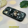قاب گوشی iPhone 13 Pro Max آیفون ژله ای سولید SOLID منحنی سه بعدی برجسته عروسکی COFFEE SWEET محافظ لنز دار مشکی کد 18125
