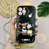 قاب گوشی iPhone 13 Pro Max آیفون ژله ای سولید SOLID منحنی سه بعدی برجسته عروسکی TOY STORY محافظ لنز دار مشکی کد 18126