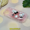 قاب گوشی iPhone 13 Pro آیفون ژله ای سولید SOLID منحنی سه بعدی برجسته عروسکی KITTY محافظ لنز دار صورتی کد 18124