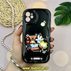 قاب گوشی iPhone 11 آیفون ژله ای سولید SOLID منحنی سه بعدی برجسته عروسکی TOY STORY محافظ لنز دار مشکی کد 18108