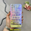 قاب گوشی Galaxy A15 سامسونگ طلقی لاکچری بارلی نگین دار طرح نوشته انگلیسی کد 18199
