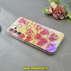 قاب گوشی Galaxy A15 سامسونگ طلقی لاکچری بارلی نگین دار طرح قلب صورتی کد 18201