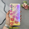 قاب گوشی Galaxy A25 سامسونگ طلقی لاکچری بارلی نگین دار طرح قلب صورتی کد 18203