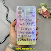قاب گوشی Galaxy A35 سامسونگ طلقی لاکچری بارلی نگین دار طرح نوشته انگلیسی کد 18205