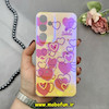 قاب گوشی Galaxy A35 سامسونگ طلقی لاکچری بارلی نگین دار طرح قلب صورتی کد 18208