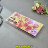 قاب گوشی Galaxy S23 Ultra سامسونگ طلقی لاکچری بارلی نگین دار طرح قلب صورتی کد 18268