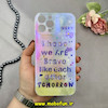 قاب گوشی iPhone 12 Pro Max آیفون طلقی لاکچری بارلی نگین دار طرح نوشته انگلیسی کد 18217