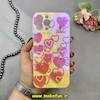 قاب گوشی iPhone 12 Pro Max آیفون طلقی لاکچری بارلی نگین دار طرح قلب صورتی کد 18218