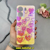 قاب گوشی Redmi 13C - Poco C65 شیائومی طلقی لاکچری بارلی نگین دار طرح قلب صورتی کد 18251
