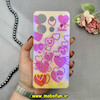 قاب گوشی Redmi Note 13 4G شیائومی طلقی لاکچری بارلی نگین دار طرح قلب صورتی کد 18255