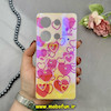 قاب گوشی Redmi Note 13 Pro 4G / Poco M6 Pro 4G شیائومی طلقی لاکچری بارلی نگین دار طرح قلب صورتی کد 18256