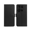 کیف گوشی Redmi Note 13 Pro 4G / Poco M6 Pro 4G / Redmi Note 14S شیائومی مگنتی طرح چرم کتابی محافظ لنزدار مشکی کد 41940