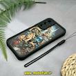 قاب گوشی Galaxy A05S سامسونگ طرح سیلیکونی Solid فانتزی محافظ لنزدار بند دار سیلیکونی طرح خونه مشکی کد 19117
