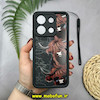 قاب گوشی Redmi Note 13 4G شیائومی طرح سیلیکونی Solid فانتزی محافظ لنزدار بند دار سیلیکونی طرح گاو لاکچری مشکی کد 19253