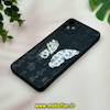قاب گوشی Galaxy A05 سامسونگ سیلیکونی فانتزی ژله ای محافظ لنز دار طرح پروانه مشکی کد 19280