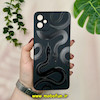 قاب گوشی Galaxy A05 سامسونگ سیلیکونی فانتزی ژله ای محافظ لنز دار طرح مار مشکی کد 19283