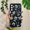 قاب گوشی Galaxy A15 سامسونگ سیلیکونی فانتزی ژله ای محافظ لنز دار طرح گربه مشکی کد 19302