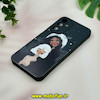 قاب گوشی Galaxy A25 سامسونگ سیلیکونی فانتزی ژله ای محافظ لنز دار طرح ماه و دختر مشکی کد 19308