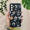 قاب گوشی Galaxy A25 سامسونگ سیلیکونی فانتزی ژله ای محافظ لنز دار طرح گربه مشکی کد 19316