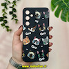 قاب گوشی Galaxy S23 FE سامسونگ سیلیکونی فانتزی ژله ای محافظ لنز دار طرح گربه مشکی کد 19405