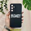 قاب گوشی Galaxy S23 FE سامسونگ سیلیکونی فانتزی ژله ای محافظ لنز دار طرح MONEY مشکی کد 19408