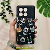قاب گوشی Poco X6 Pro - Redmi K70E شیائومی سیلیکونی فانتزی ژله ای محافظ لنز دار طرح گربه مشکی کد 19360