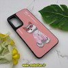 قاب گوشی Galaxy A34 سامسونگ CASETIFY هارد لاکچری فانتزی طرح گربه گلدوزی صورتی کد 19723