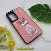 قاب گوشی Galaxy A54 سامسونگ CASETIFY هارد لاکچری فانتزی طرح گربه گلدوزی صورتی کد 19724
