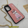 قاب گوشی Galaxy A55 سامسونگ CASETIFY هارد لاکچری فانتزی طرح گربه گلدوزی صورتی کد 19730