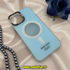 قاب گوشی iPhone 13 Pro Max آیفون هارد طرح مگ سیف لنز کرومی آبی کد 19792