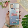 قاب گوشی Galaxy A21S سامسونگ So CooL اورجینال فانتزی عروسکی برجسته لوکس نگین دار لنز کرومی طرح BARBIE نقره ای کد 50177