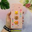 قاب گوشی Galaxy A05S سامسونگ سیلیکونی فانتزی عروسکی برجسته GOOD LUCKY محافظ لنزدار گلبهی کد 50518