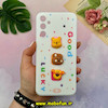قاب گوشی Galaxy A34 سامسونگ سیلیکونی فانتزی عروسکی برجسته GOOD LUCKY محافظ لنزدار شیری کد 50580