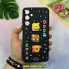 قاب گوشی Galaxy A35 سامسونگ سیلیکونی فانتزی عروسکی برجسته GOOD LUCKY محافظ لنزدار مشکی کد 50583