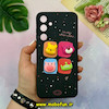 قاب گوشی Galaxy A35 سامسونگ سیلیکونی فانتزی عروسکی برجسته GOOD LUCKY محافظ لنزدار مشکی کد 50584