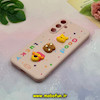 قاب گوشی Galaxy A55 سامسونگ سیلیکونی فانتزی عروسکی برجسته GOOD LUCKY محافظ لنزدار گلبهی کد 50615