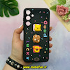 قاب گوشی Galaxy A55 سامسونگ سیلیکونی فانتزی عروسکی برجسته GOOD LUCKY محافظ لنزدار مشکی کد 50617