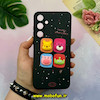 قاب گوشی Galaxy A55 سامسونگ سیلیکونی فانتزی عروسکی برجسته GOOD LUCKY محافظ لنزدار مشکی کد 50618