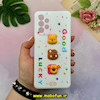 قاب گوشی Galaxy A73 سامسونگ سیلیکونی فانتزی عروسکی برجسته GOOD LUCKY محافظ لنزدار شیری کد 50622