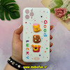 قاب گوشی iPhone 11 Pro Max آیفون سیلیکونی فانتزی عروسکی برجسته GOOD LUCKY محافظ لنزدار شیری کد 50631