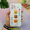 قاب گوشی iPhone 12 Pro Max آیفون سیلیکونی فانتزی عروسکی برجسته GOOD LUCKY محافظ لنزدار شیری کد 50636