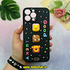 قاب گوشی iPhone 13 Pro Max آیفون سیلیکونی فانتزی عروسکی برجسته GOOD LUCKY محافظ لنزدار مشکی کد 50657