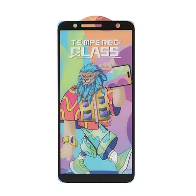 گلس گوشی شیشه ای فول کاور دور تراش توکین Full Cover TOKIN اورجینال برای Galaxy J4 PLUS / A7 2018 A750 / J4 Core / J6 Plus کد 43105