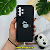 قاب گوشی Galaxy A32 4G سامسونگ طرح سیلیکونی Solid عروسکی فانتزی برجسته سه بعدی محافظ لنزدار آویزدار پشمالو طرح پاندا کیوت مشکی کد 50889